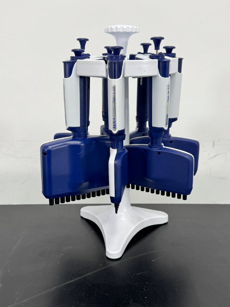 Image of Rainin Pipet-Lite XLS Multichannel Pipettes W/Stand - Quantity 7